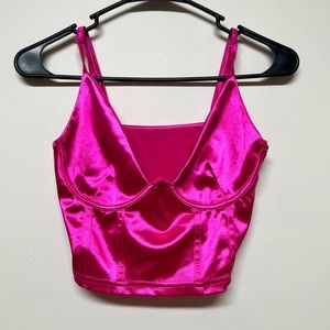Bright Pink Corset Style Top